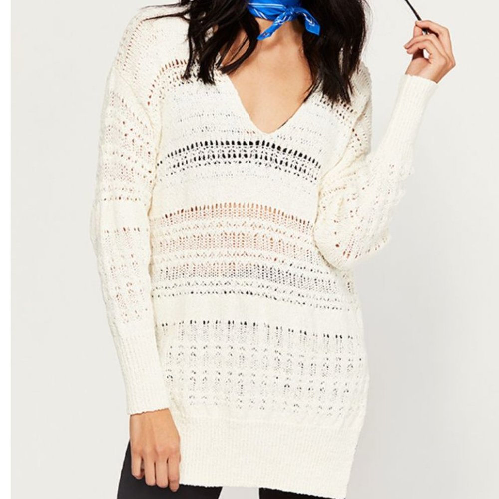 Free People Hot Tropics V-neck Sweater